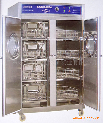 潔之寶熱風(fēng)循環(huán)大型商用雙門消毒柜RF-1000 配8個籃放550個餐盤