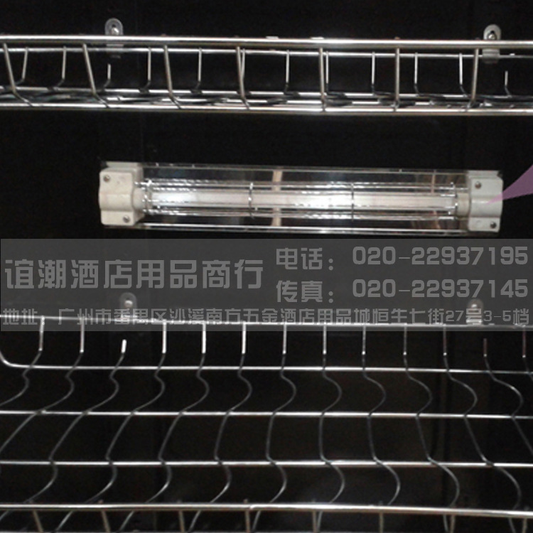 高檔黑色噴漆箱體 單玻璃門(mén)280L立式小型商用家用餐具消毒柜