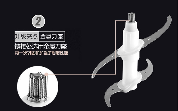 工廠直銷電動玻璃絞肉機(jī)家用電動多功能不銹鋼攪碎菜拌機(jī)商用家用