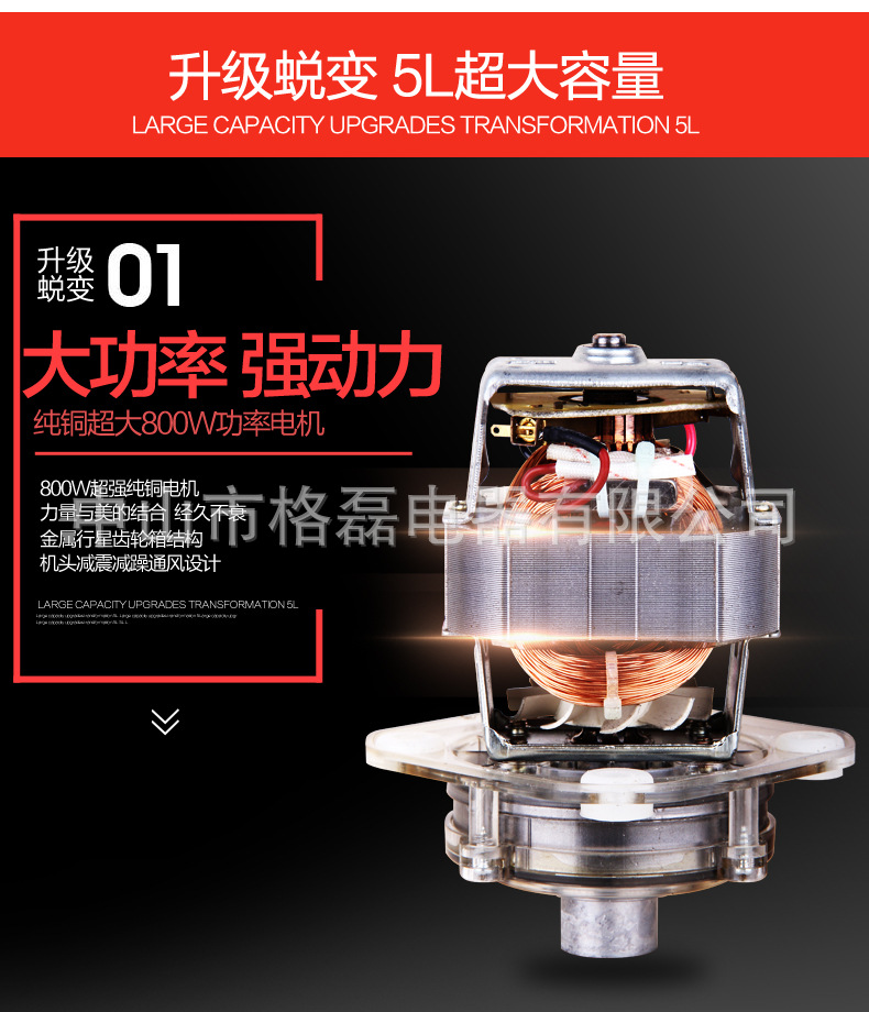 格磊多功能電動絞肉機(jī)家用切肉碎機(jī)新款商用碎肉機(jī)和面廠家直銷