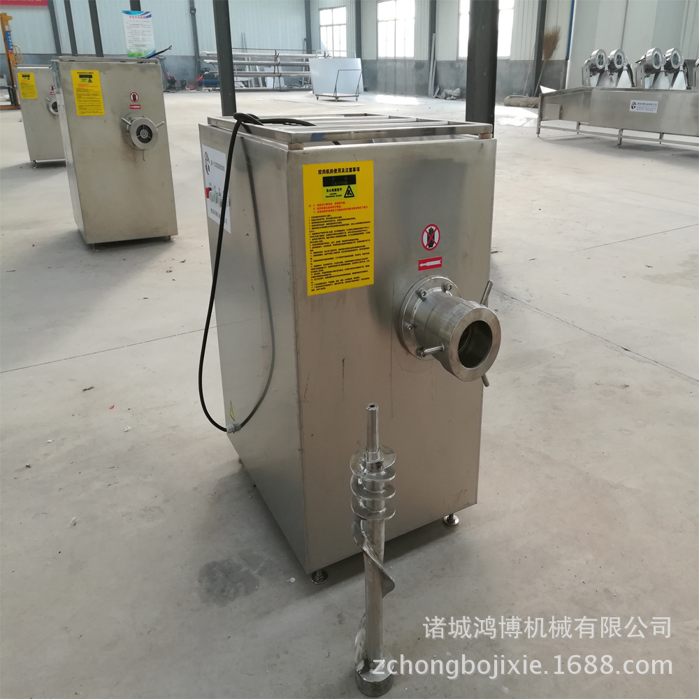 大型商用肉類絞肉機 全自動不銹鋼絞肉機 易清洗 食品級材質(zhì)
