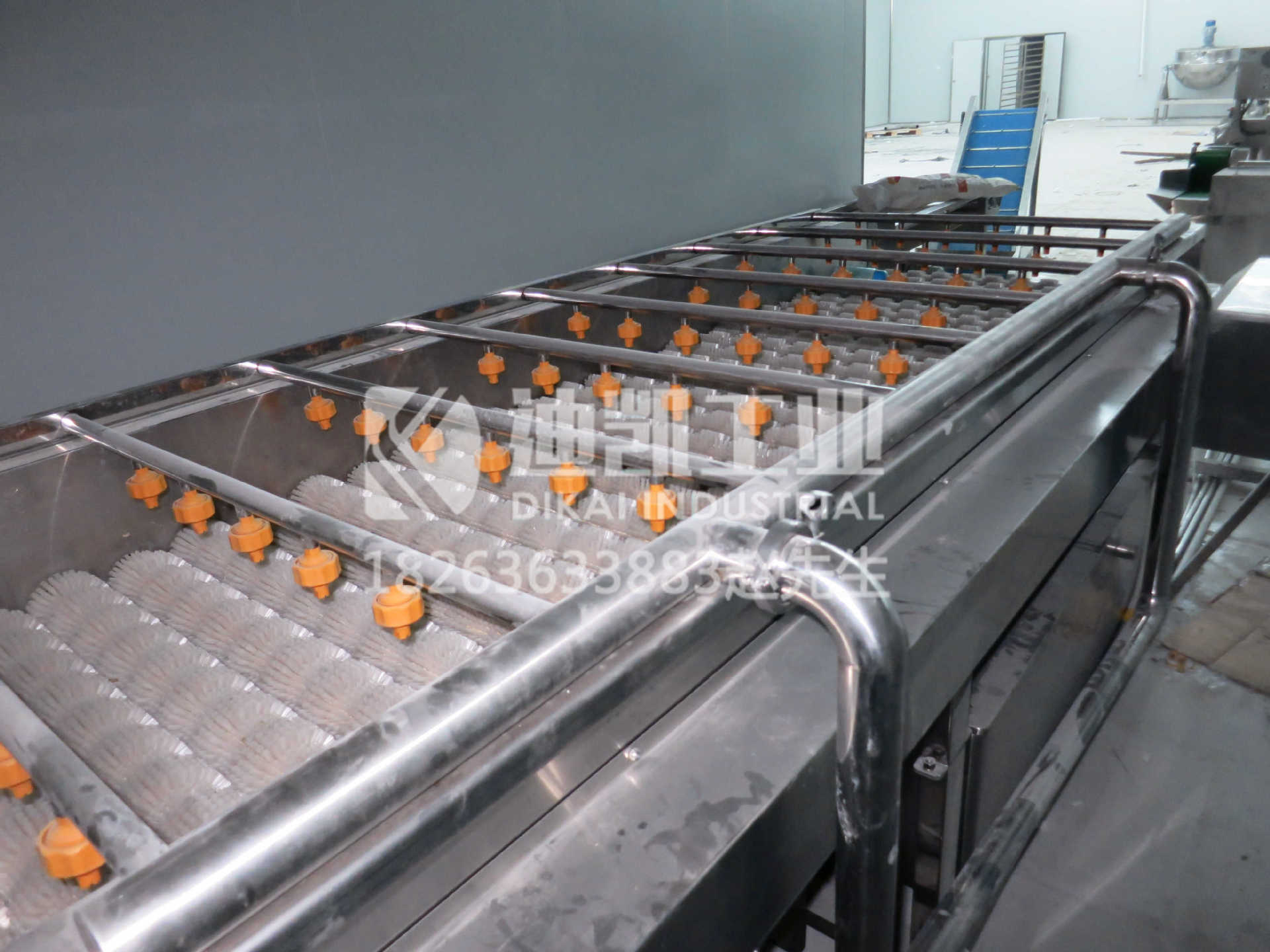 迪凱專業(yè)定制生產(chǎn)蔬菜清洗機,果蔬氣泡清洗機,商用大型洗菜機