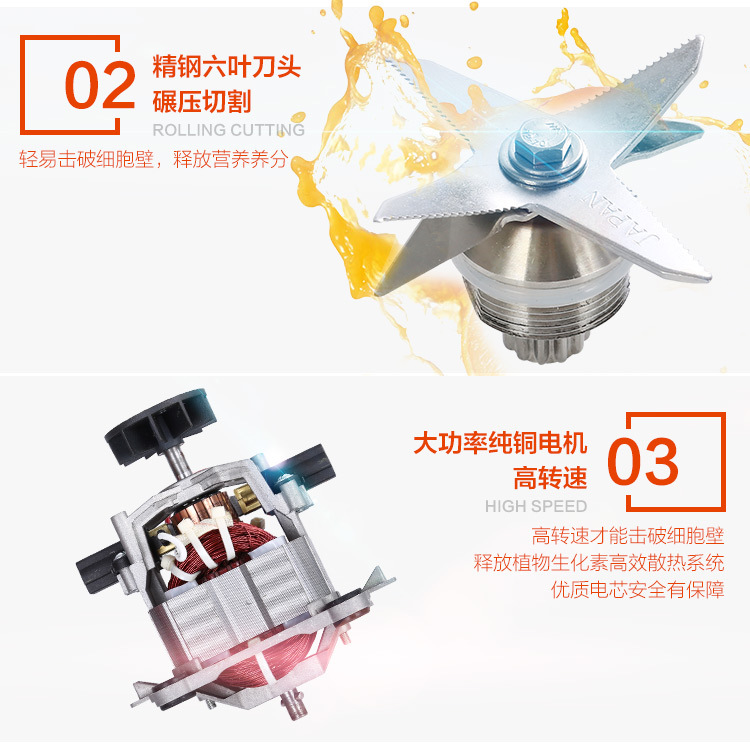 廠家直銷全自動(dòng)家用榨汁機(jī)破壁機(jī)商用多功能電動(dòng)大口徑果汁機(jī)