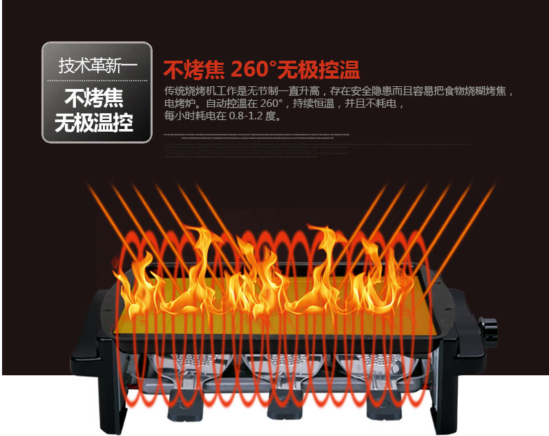 比亞商用家用電燒烤爐韓式無(wú)煙不粘鍋烤肉機(jī)雙層燒烤機(jī)烤肉鍋