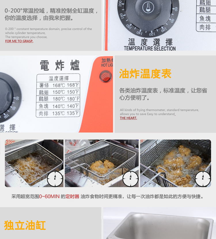 商用雙缸電油炸鍋油條機(jī)薯塔機(jī)油炸機(jī)炸薯?xiàng)l大容量
