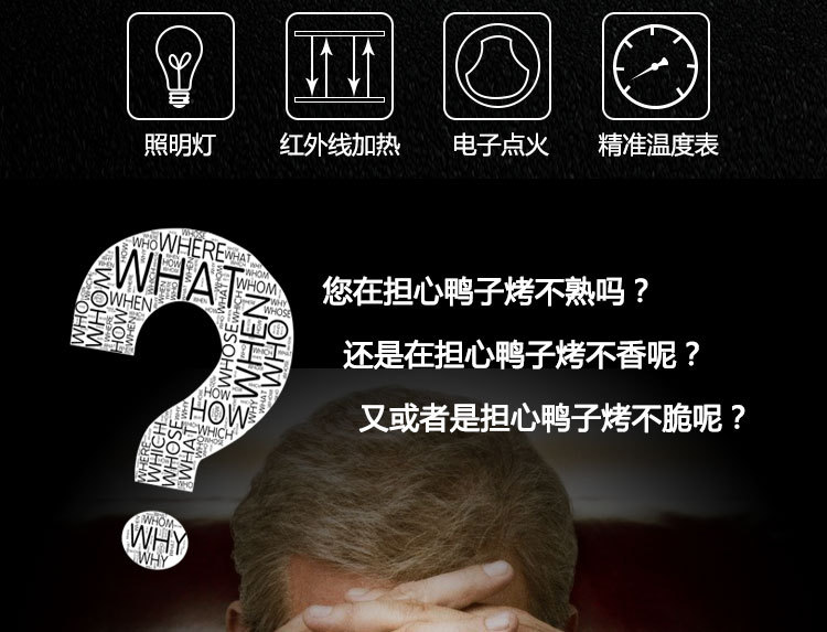 商用燃氣木炭烤箱 自動旋轉(zhuǎn)烤鴨爐鋼化玻璃 電熱烤雞烤鴨爐設(shè)備