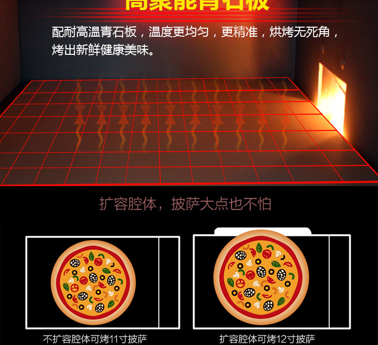 商用面包烤箱 一層一盤(pán)電烤箱披薩電烘爐 蛋糕蛋撻披薩烘焙烤箱