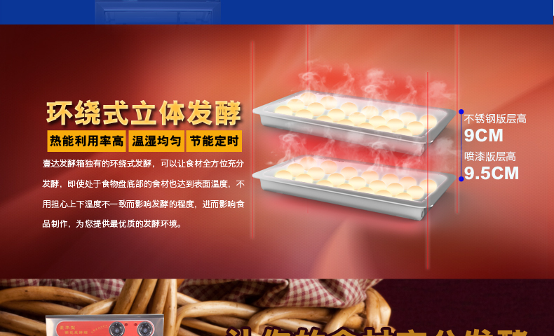 12盤商用發(fā)酵柜 面粉發(fā)酵箱 面包醒發(fā)箱 面包食品發(fā)酵機 正品特價