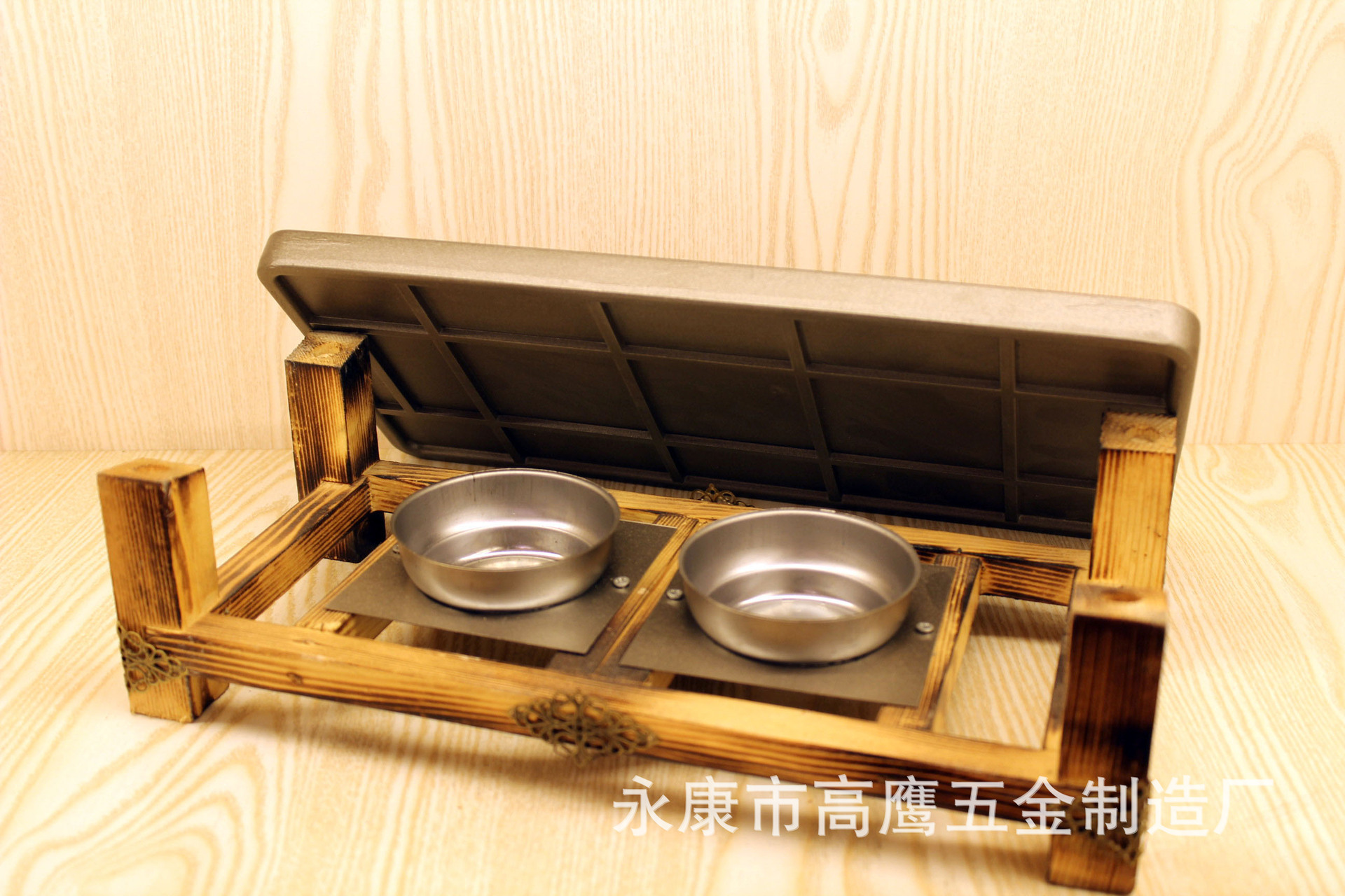 批發鋁制商用多功能不粘燒烤盤 日式方形諸葛烤魚爐便攜酒精爐