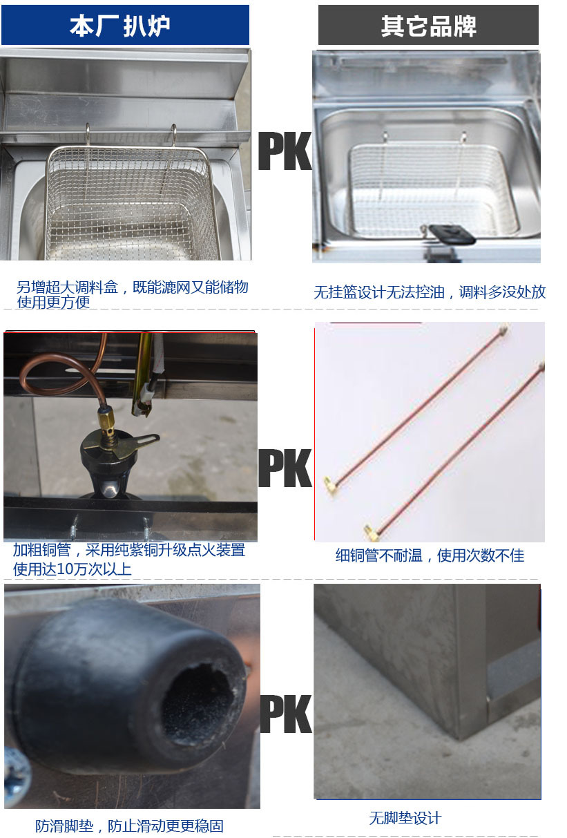 正品燃氣商用手抓餅機器扒爐炸爐油炸鍋鐵板燒魷魚一體機關(guān)東煮