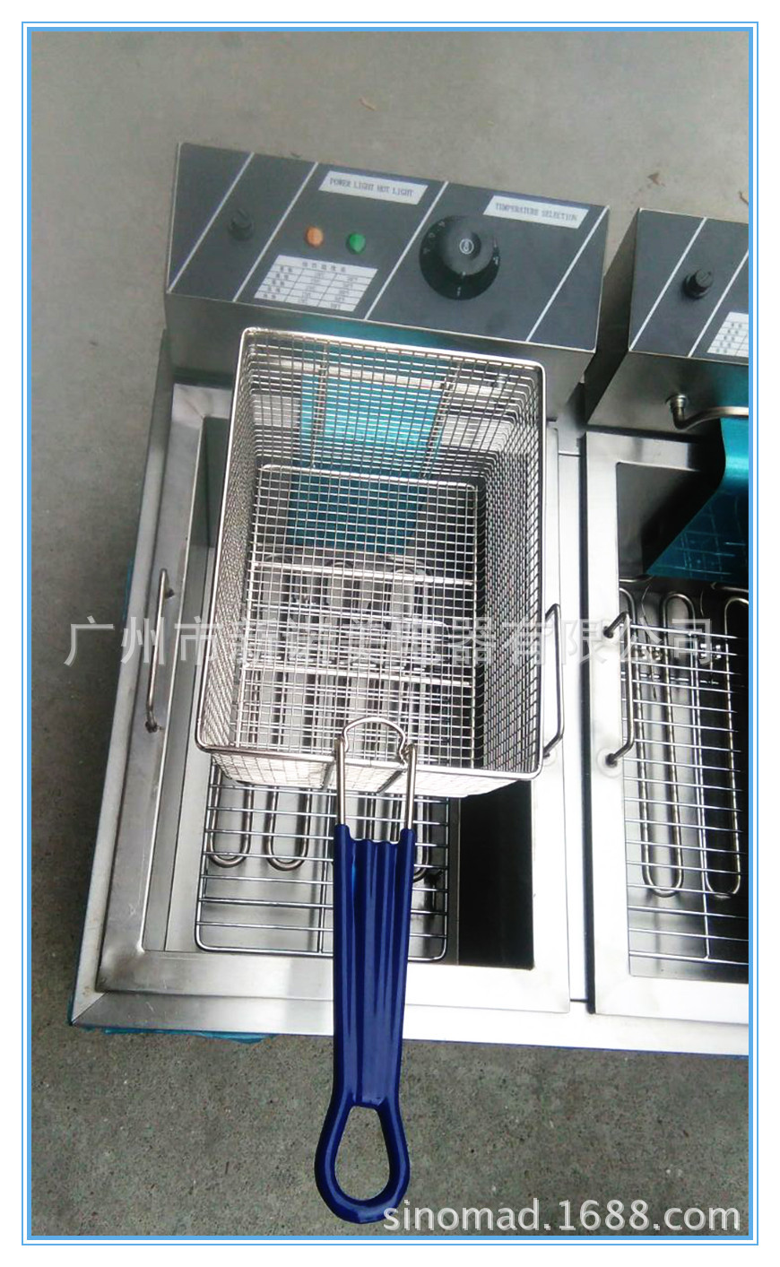 商用電炸爐 油炸鍋 臺式單缸單篩電炸爐 炸薯條炸雞翅設(shè)備