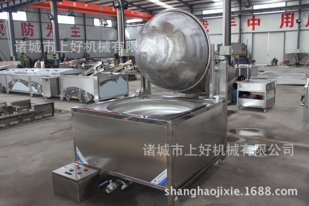 商用油炸爐　電加熱油炸鍋　全自動油炸機器　油炸設備流水線