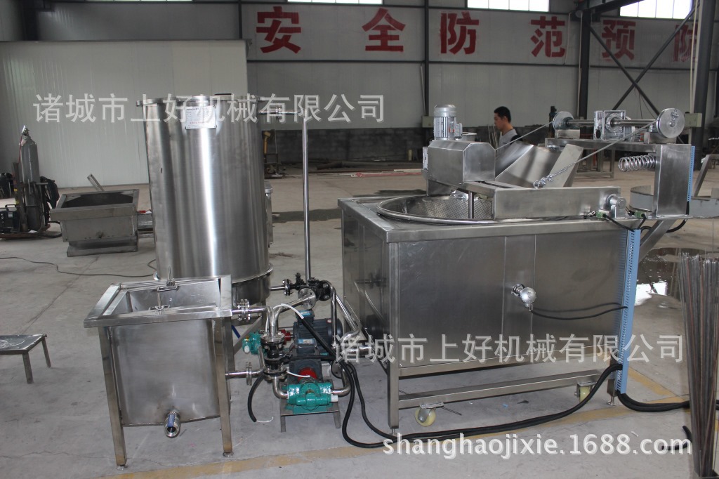商用油炸爐　電加熱油炸鍋　全自動油炸機器　油炸設備流水線