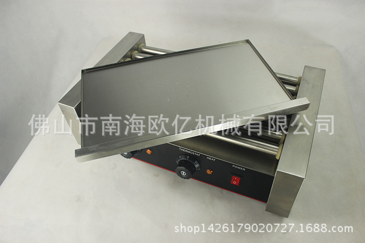 歐億HD-7L 七管烤腸機(jī)商用熱狗機(jī) 雙控雙溫不銹鋼烤腸機(jī) 烤香腸機(jī)