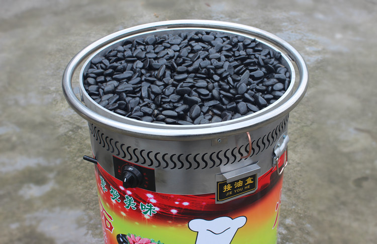 商用燃?xì)庑突鹕绞灸c機 臺灣熱狗烤爐 黑色石頭烤香腸爐煤氣型