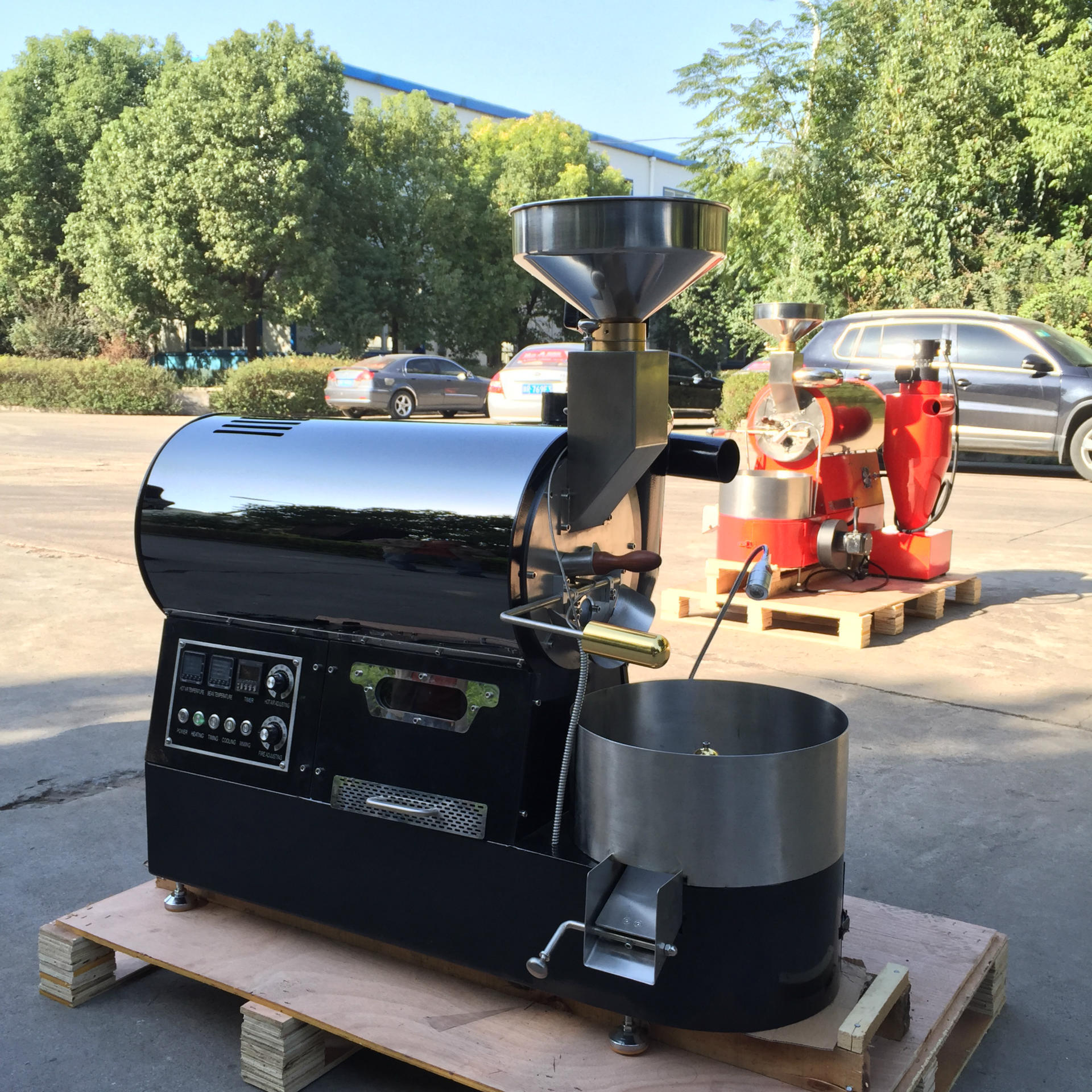 2KG商用小型咖啡豆烘焙機 咖啡烘焙設備 電加熱/燃氣加熱可選