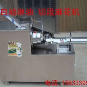 廠家直銷麻花機 全自動淋油新型小型仿手工商用自動切段麻花機