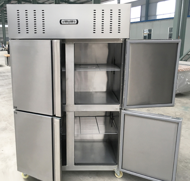 新款尚雪四門雙機(jī)雙溫廚房冰柜4門商用立式冰箱冷藏冷凍冷柜聯(lián)保