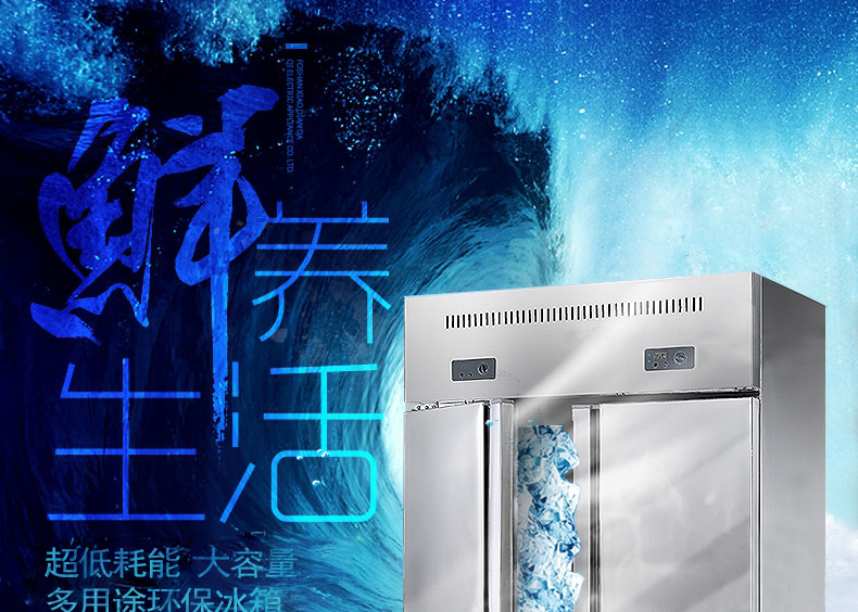 lecon/樂(lè)創(chuàng) LC-SMBG01 商用冰柜立式四六門(mén)冷柜冷藏冷凍保鮮 廠家