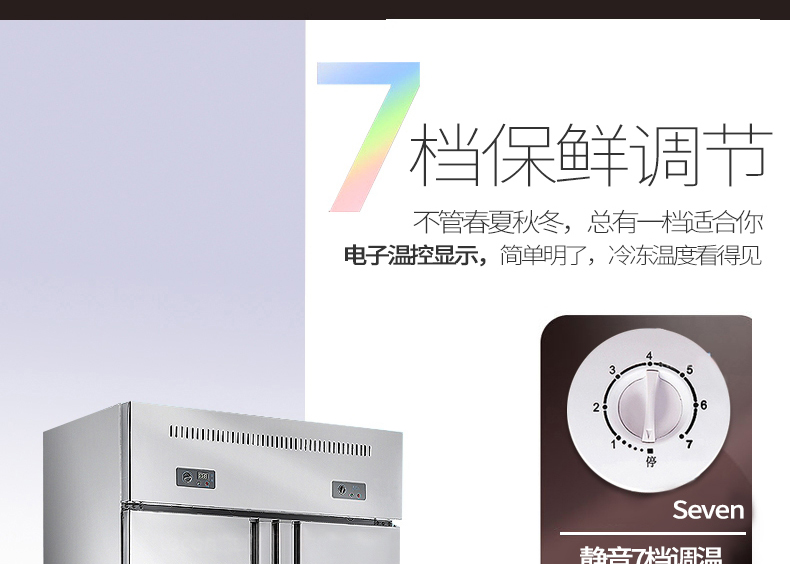lecon/樂(lè)創(chuàng) LC-SMBG01 商用冰柜立式四六門(mén)冷柜冷藏冷凍保鮮 廠家