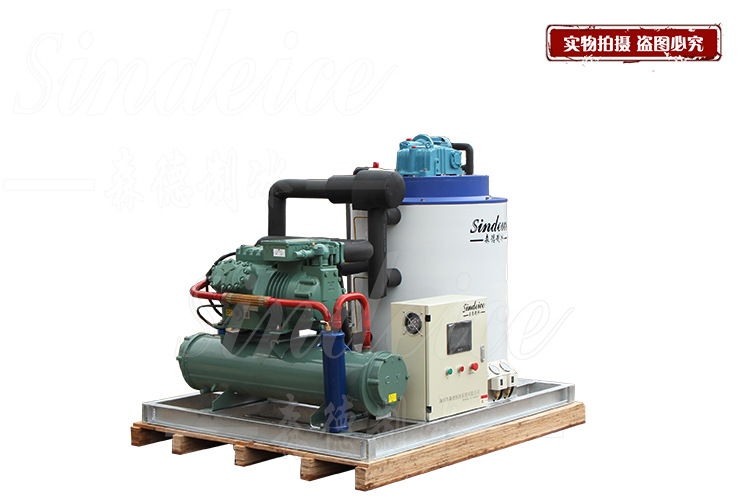 日產(chǎn)5噸工業(yè)商用片冰制冰機(jī) 大型超市生鮮市場(chǎng)冰片展示制冰機(jī)
