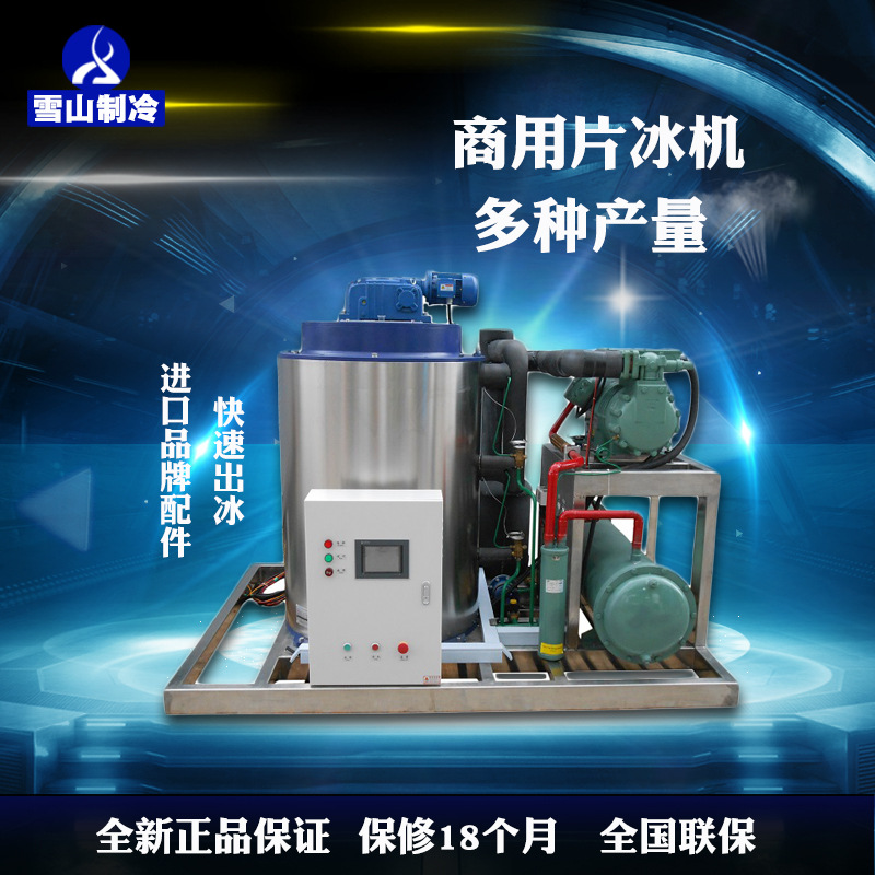 海鮮鱗片型制冰設(shè)備 超市工業(yè)大型碎冰機(jī) 全自動(dòng)商用片冰制冰機(jī)