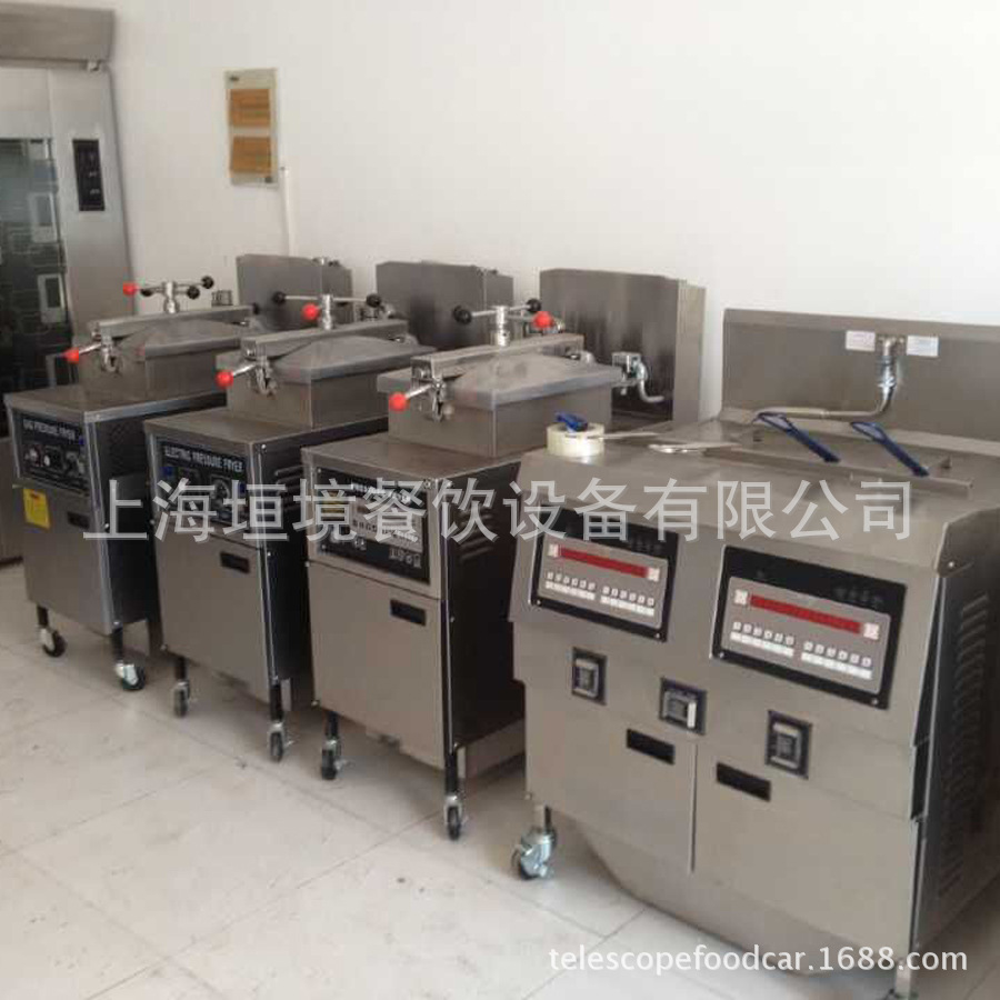 美式110v 60hz 不銹鋼臺(tái)式壓力油炸鍋 出口臺(tái)灣雞排16電熱油炸爐