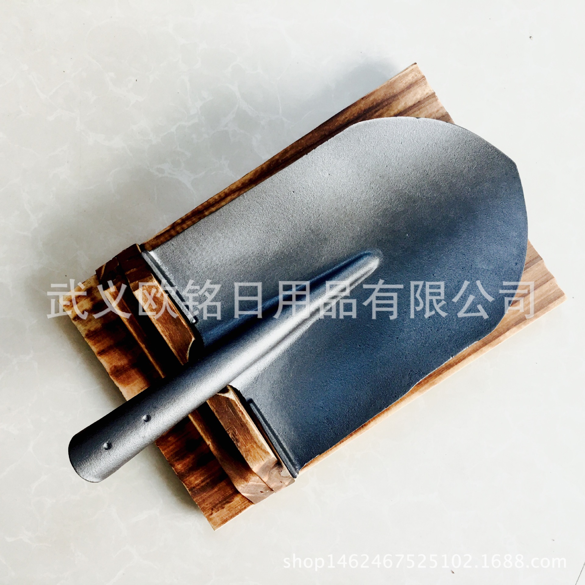 鐵板燒鐵板 牛排鐵板 鑄鐵不沾烤盤 實(shí)木底餐盤 商用 圓形