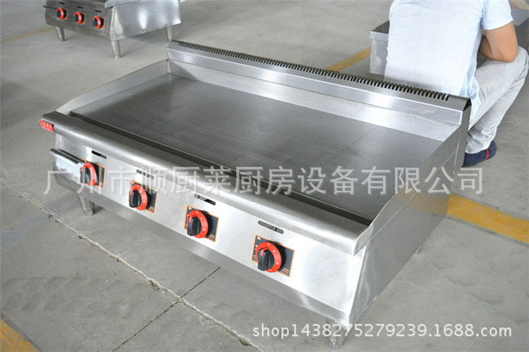 48手抓餅大機(jī)器 燃?xì)獯蟀菭t商用 鐵板魷魚(yú) 銅鑼燒機(jī)鐵板燒1.2米