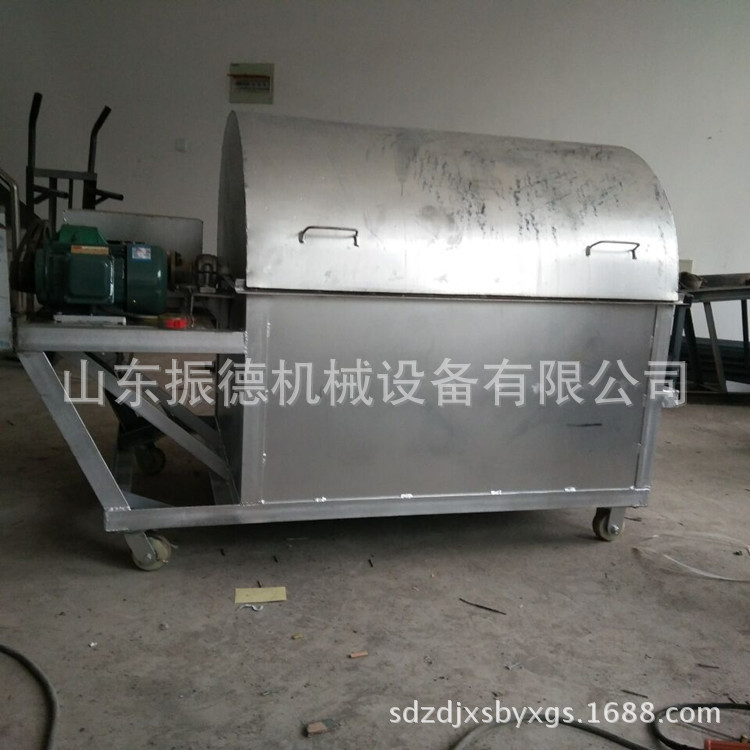 新型滾筒炒鍋炒籽機 振德牌多功能自動炒貨機 商用炒板栗機