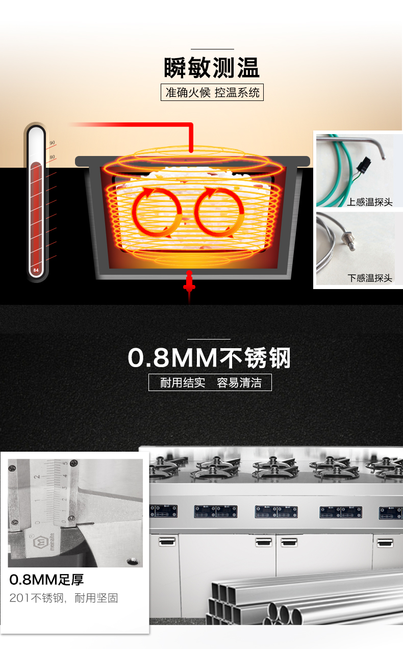 圣托10頭全自動(dòng)煲仔爐煲仔飯機(jī) 商用智能數(shù)碼電煲仔飯機(jī)BST-A10