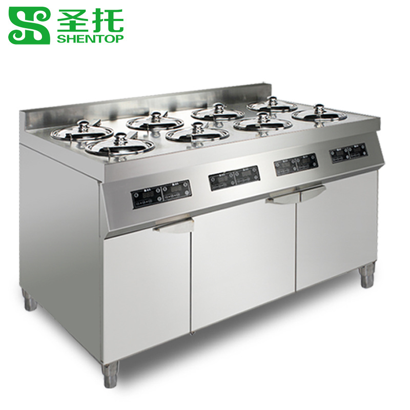 圣托8頭電煲仔飯機全自動智能 數碼多功能 商用 電煲仔爐BST-A08