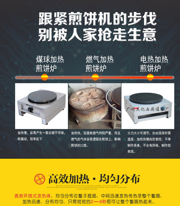 杰億班戟爐煎餅鏊子電班戟爐可麗餅商用FYA-1烤餅機(jī)飛餅機(jī)手抓餅