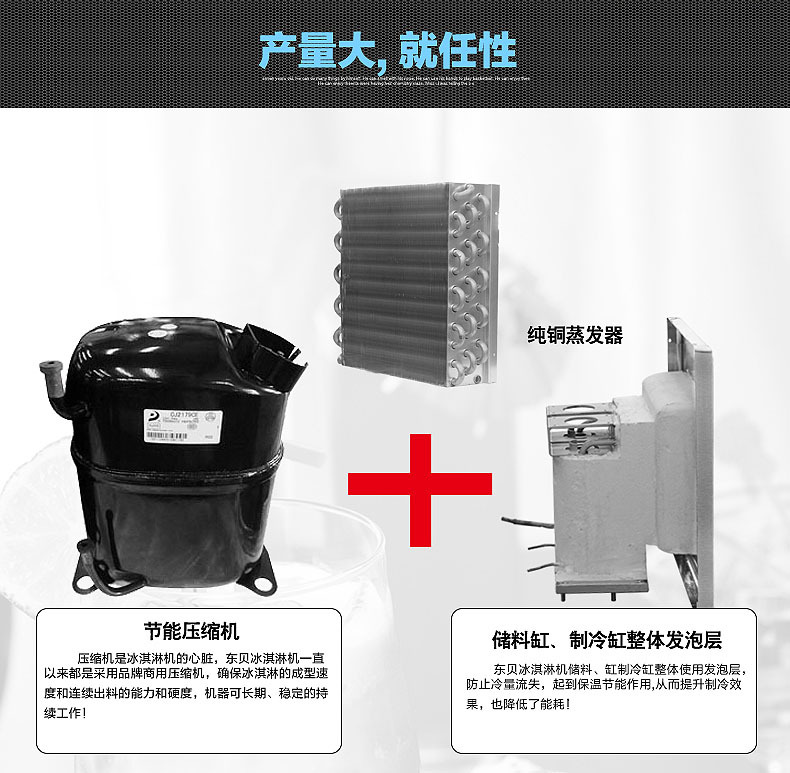 東貝冰淇淋機(jī)商用 全自動甜筒機(jī)大產(chǎn)量BJ7232B冰激凌機(jī)節(jié)能雪糕機(jī)