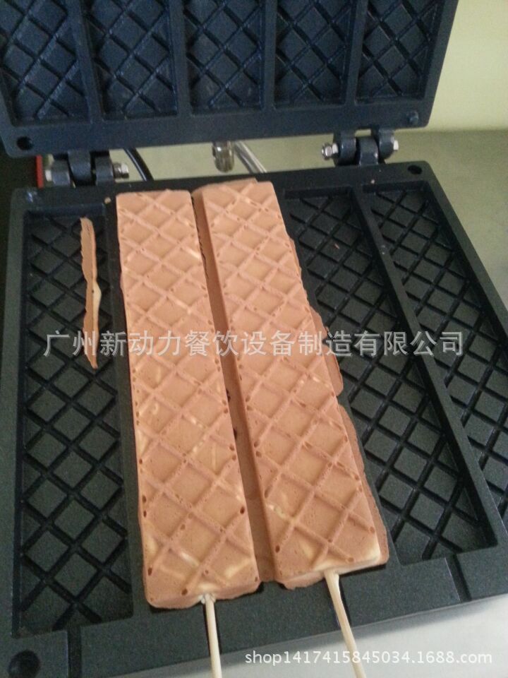 商用燃?xì)庑D(zhuǎn)五片方華夫機/商用旋轉(zhuǎn)松餅機/格子機 長條格子