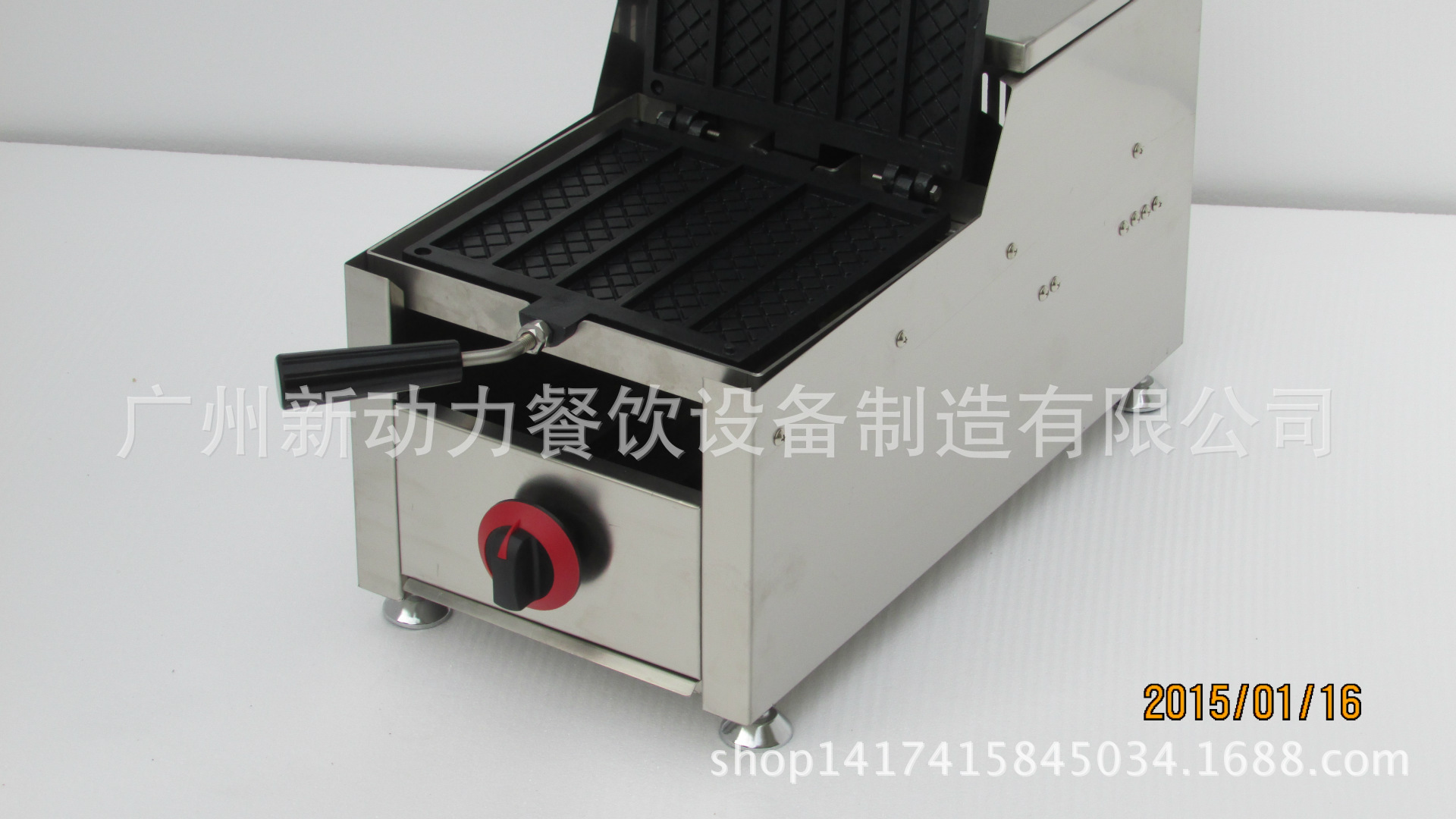 商用燃?xì)庑D(zhuǎn)五片方華夫機/商用旋轉(zhuǎn)松餅機/格子機 長條格子
