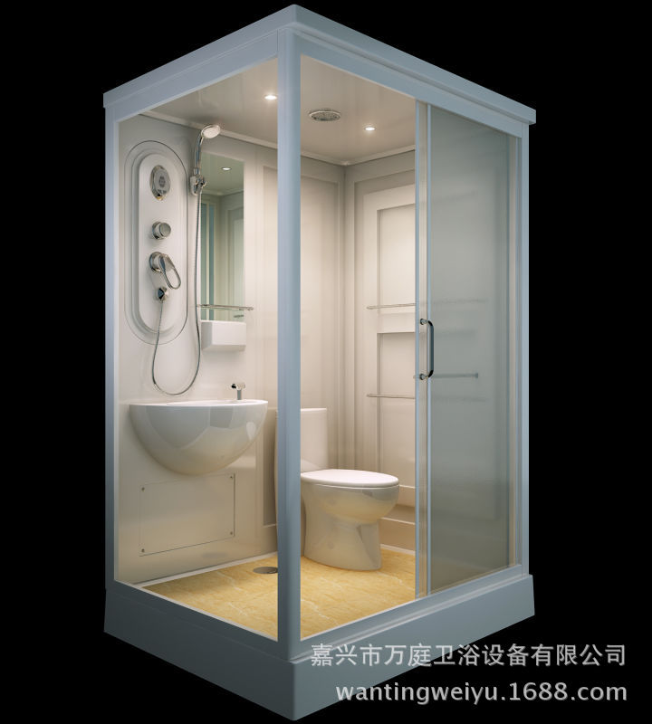 WT1114集成衛(wèi)生間賓館酒店整體淋浴房公寓一體式衛(wèi)浴廠家直銷