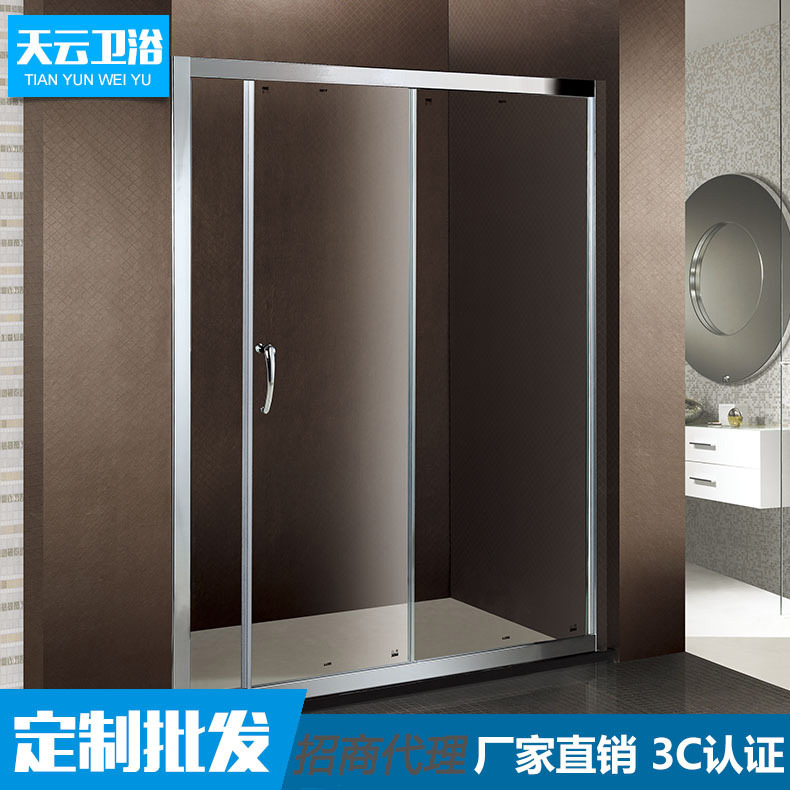 廠家直銷(xiāo) 酒店工程批發(fā)簡(jiǎn)易整體淋浴房 鋁合金屏風(fēng)淋浴房