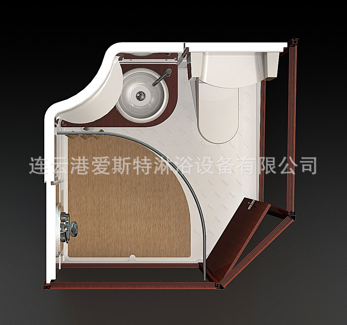FRP-1616整體衛(wèi)生間 酒店賓館一體式淋浴房 洗澡間 簡易式衛(wèi)浴間