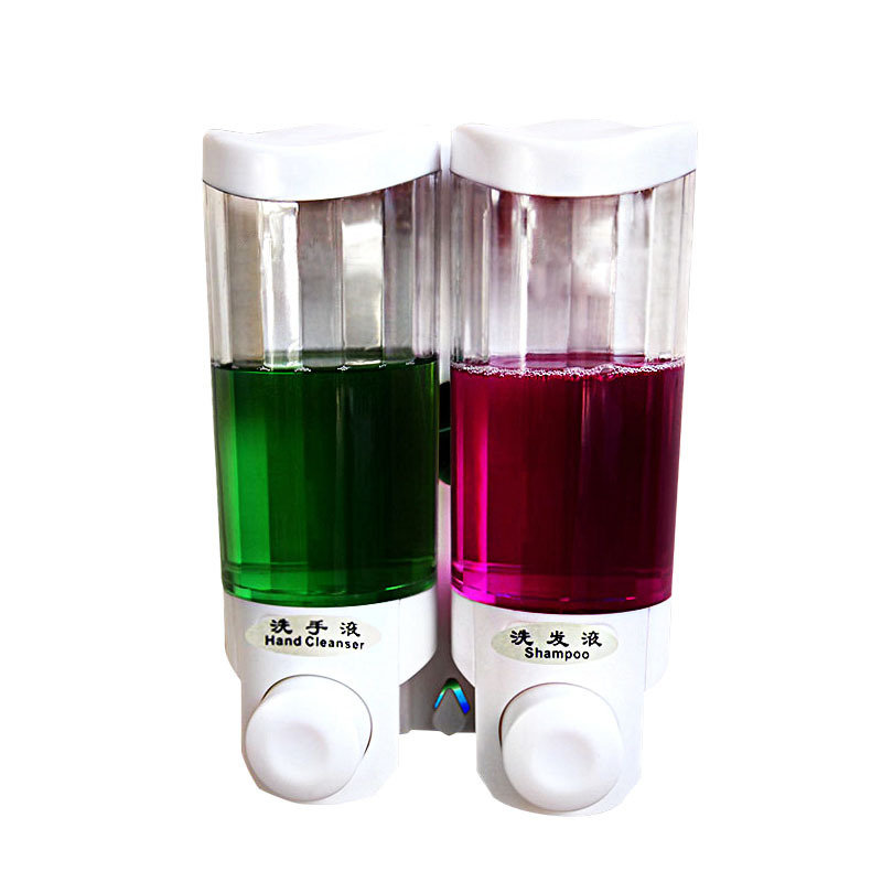 酒店單頭透明塑料手動(dòng)皂液器壁掛式洗手液給液器