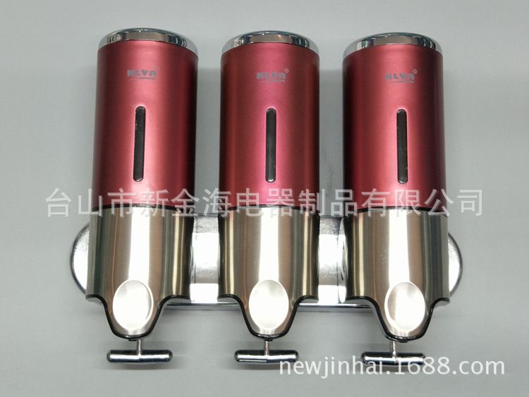 卡萊亞酒店浴室拉桿掛壁皂液器給皂液機洗手液瓶洗發(fā)護發(fā)沐浴液盒