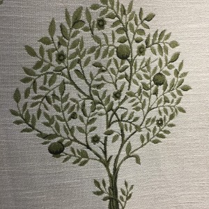 廠家直銷高檔別墅臥室客房酒店大廳立體發財樹提花棉麻窗簾