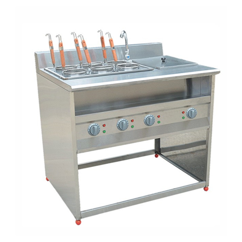 杰億FY-6HX-2立式六格煮面機(jī)連湯池電熱煮面爐商用麻辣燙機(jī)湯粉爐