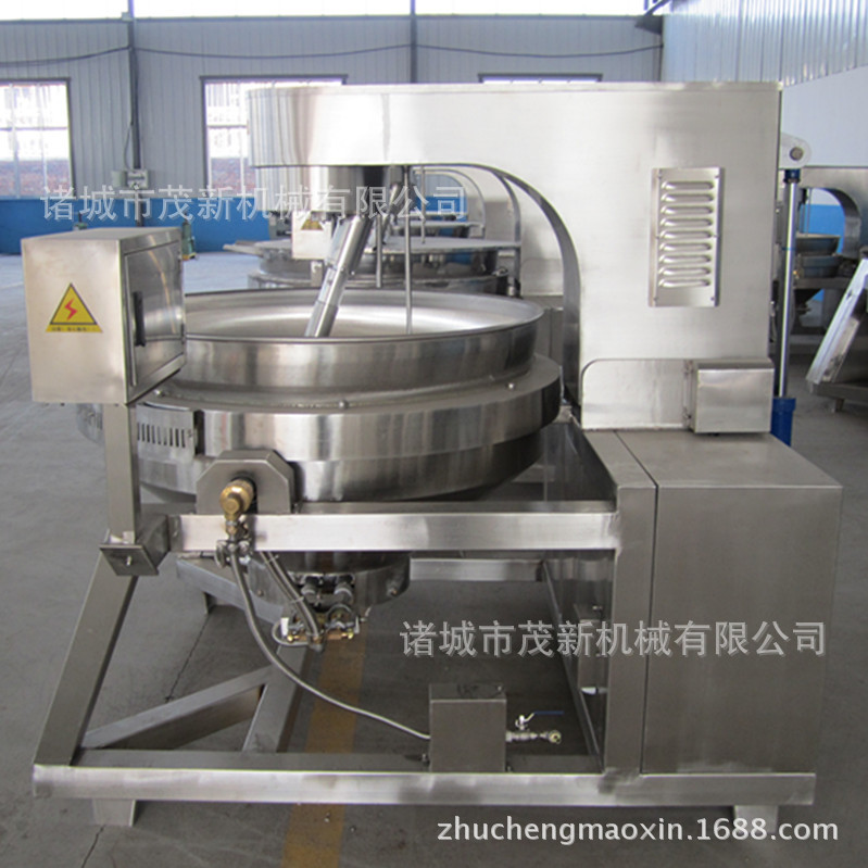 醬料 大型炒料機(jī) 400L全自動燃?xì)庑行菙嚢璩村伩販胤葱读弦惑w化