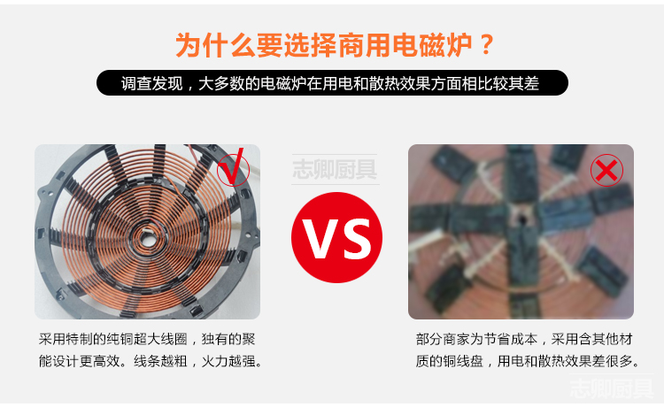 臺(tái)式凹形爐大功率電磁爐商用炒爐酒店用品6/8/12/15KW