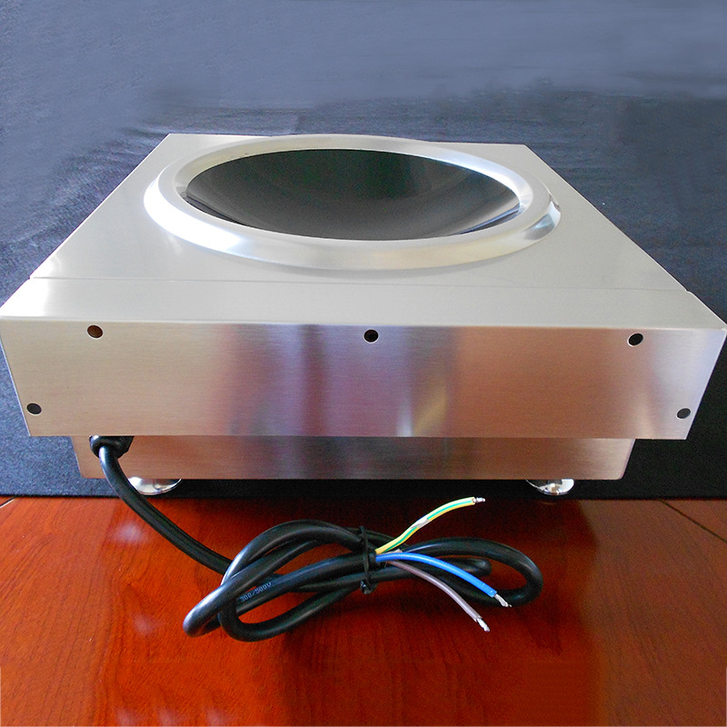 旋轉式開關 商用電磁爐5000W 大功率凹形電炒爐 快炒爐5KW