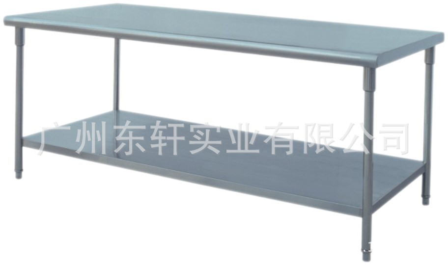 鋼操作臺 不銹鋼工作臺 切菜臺 調(diào)理臺 雙層臺 廠家直銷不銹鋼