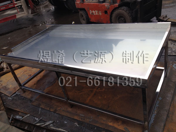 專業(yè)加工訂制不銹鋼拉絲201工作臺廚房操作臺不銹鋼制品