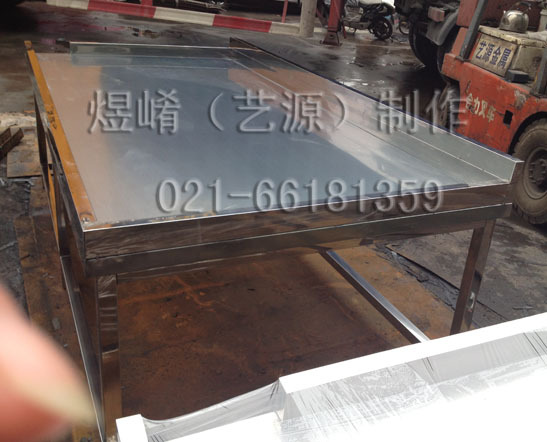 專業(yè)加工訂制不銹鋼拉絲201工作臺廚房操作臺不銹鋼制品