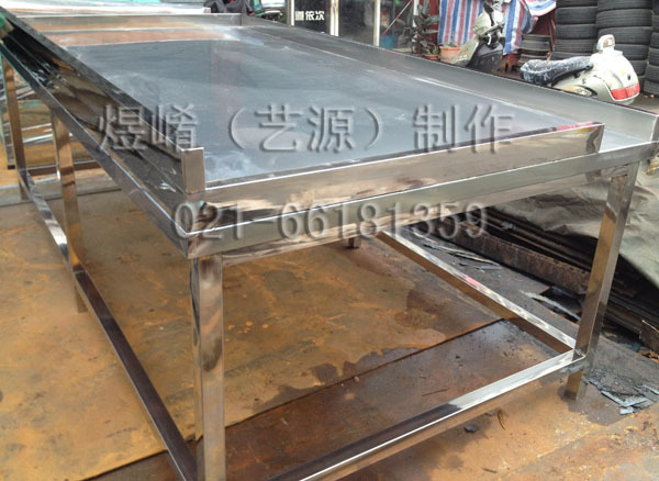 專業(yè)加工訂制不銹鋼拉絲201工作臺廚房操作臺不銹鋼制品